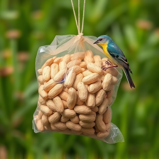 Bag of peanuts for wild birds