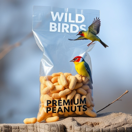 Bag of premium peanuts for wild birds