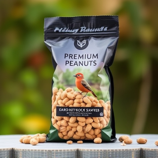 Bag of premium peanuts for wild birds