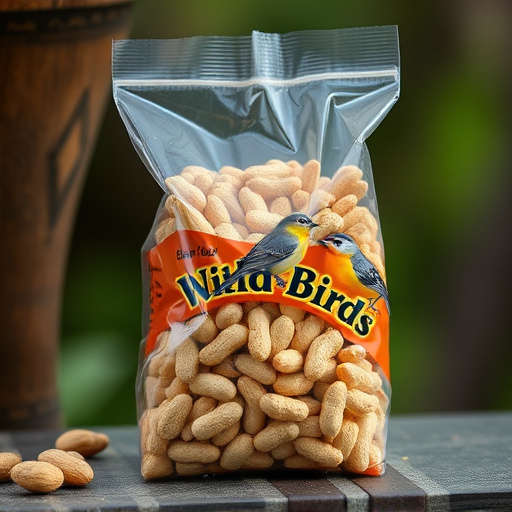 Bag of premium peanuts for wild birds