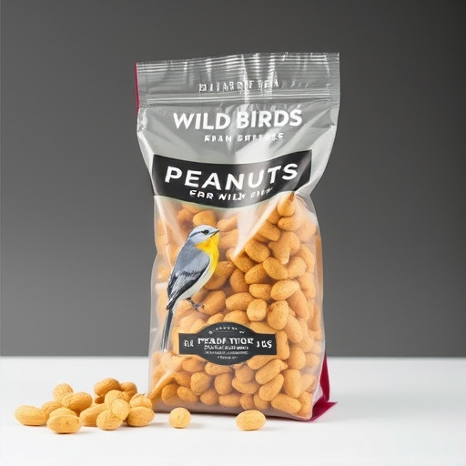 Bag of premium peanuts for wild birds