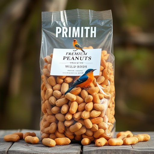 Bag of premium peanuts for wild birds