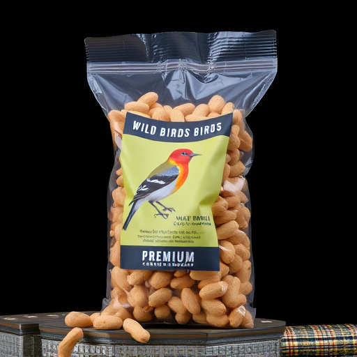Bag of premium peanuts for wild birds