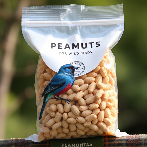 Bag of premium peanuts for wild birds