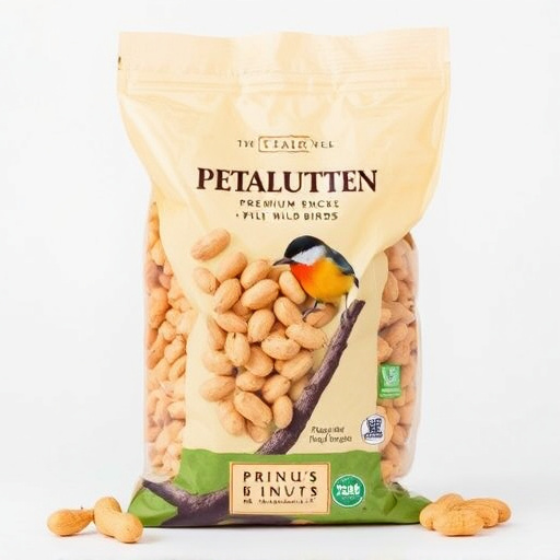 Bag of premium peanuts for wild birds