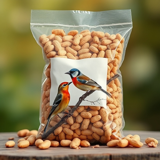 Bag of premium peanuts for wild birds