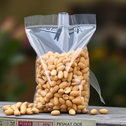 Bag of premium peanuts for wild birds