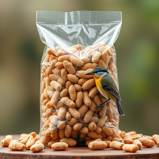 Bag of premium peanuts for wild birds