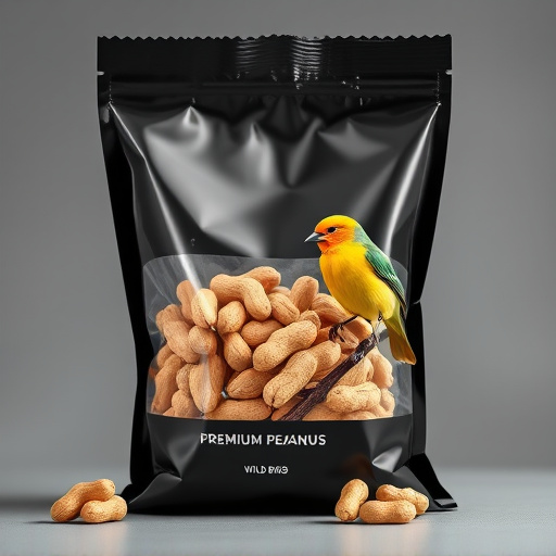 Bag of premium peanuts for wild birds