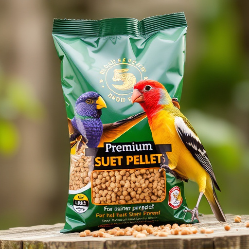 Bag of premium suet pellets for birds