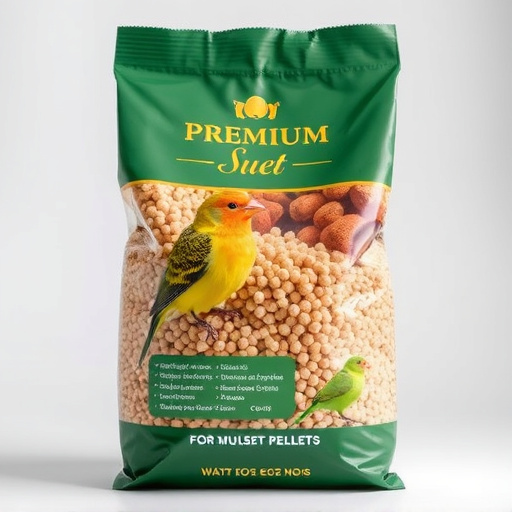 Bag of premium suet pellets for birds