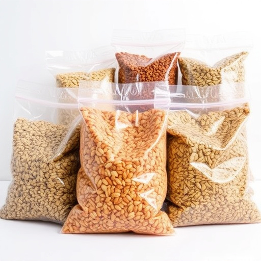 Bags of mixed bird seed varieties