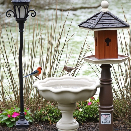 Attract Garden Birds: Seasonal Bird Bath Care and Safety