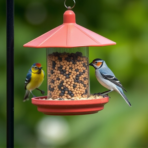 Bird feeders filled from subscription delivery