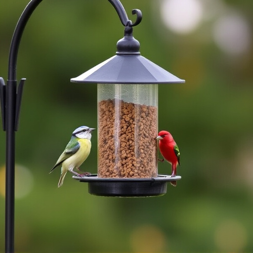 Bird feeders filled from subscription delivery