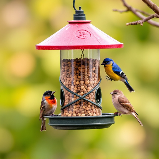 Bird feeders filled from subscription delivery