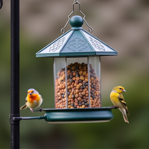 Bird feeders filled from subscription delivery