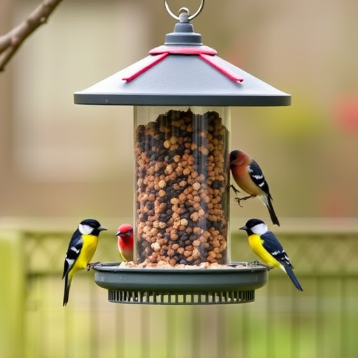 Bird feeders filled from subscription delivery