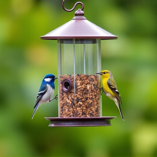 Bird feeders filled from subscription delivery