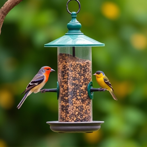 Bird feeders filled from subscription delivery