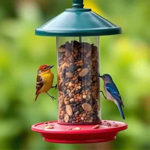 Bird feeders filled from subscription delivery