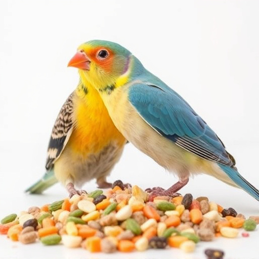 Bird food mix for sensitive birds