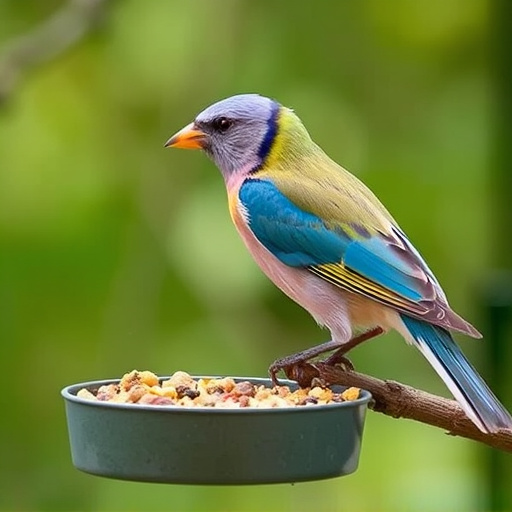 Bird food mix for sensitive birds