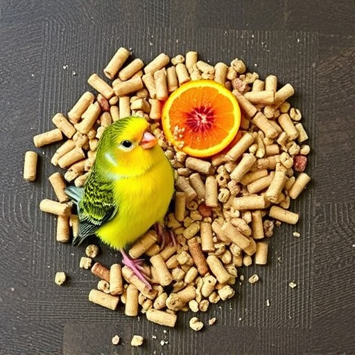 Bird food mix for sensitive birds