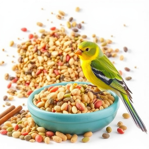 Bird food mix for sensitive birds