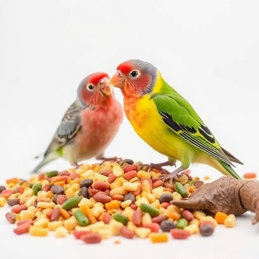 Bird food mix for sensitive birds