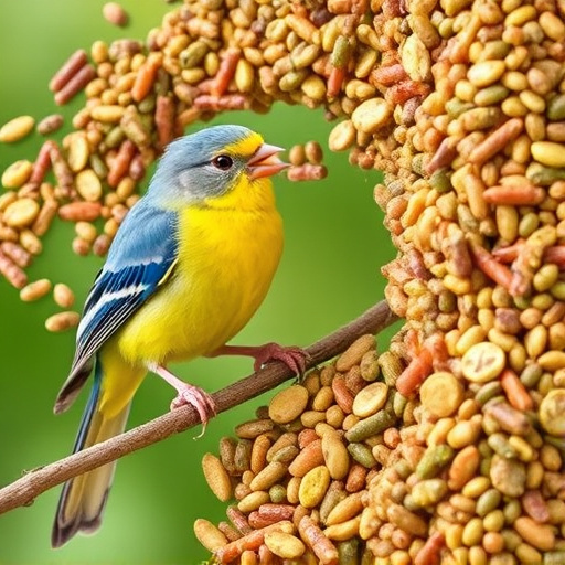 Bird food mix for sensitive birds