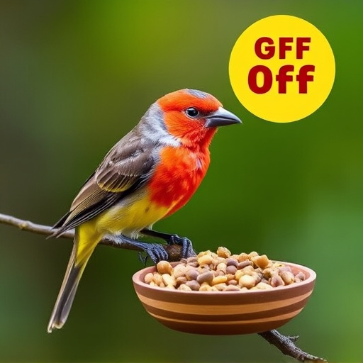 Bird food subscription with promotional offer