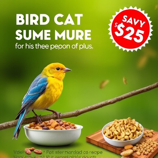 Bird food subscription with promotional offer