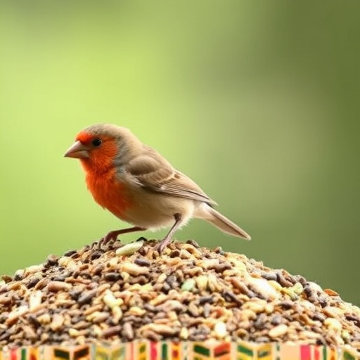 Bird seed mix for wheat-sensitive birds