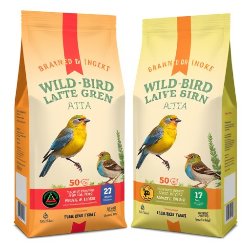 Branded UK wild bird feed packaging