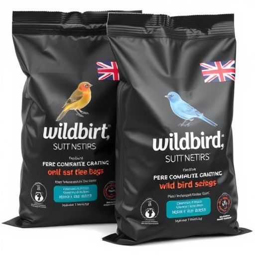 Branded UK wild bird seed bags