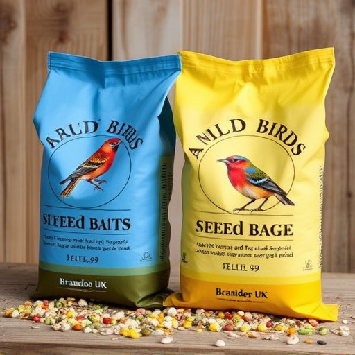 Branded UK wild bird seed bags