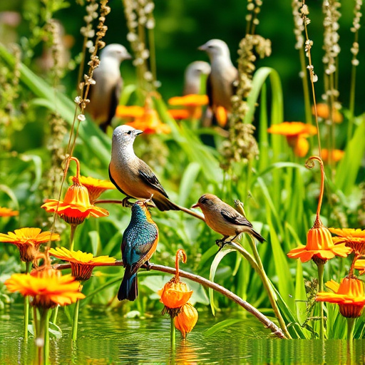 Nourish Summer Birds: Balanced Diet, Efficient Stations