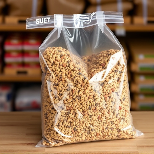 Bulk packaging of suet bird feed