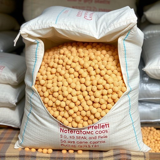 Bulk supply of suet pellets in sack