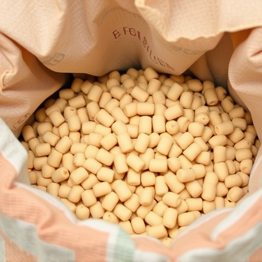 Bulk supply of suet pellets in sack