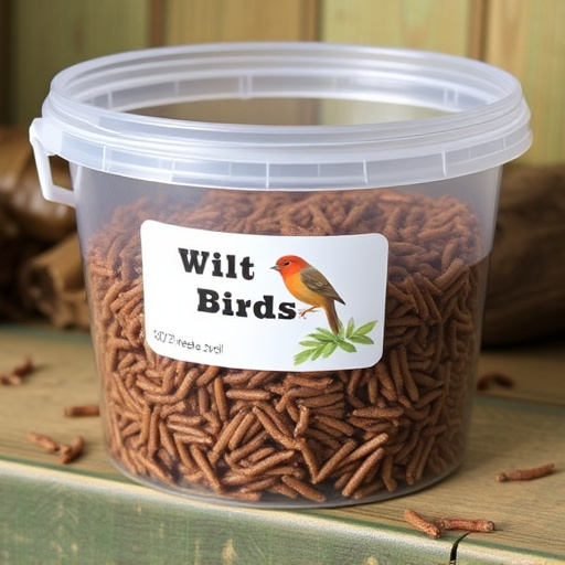 Bulk tub of mealworms for wild birds