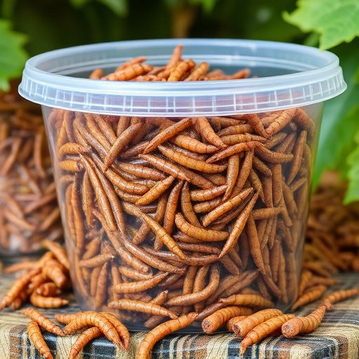 Bulk tub of mealworms for wild birds
