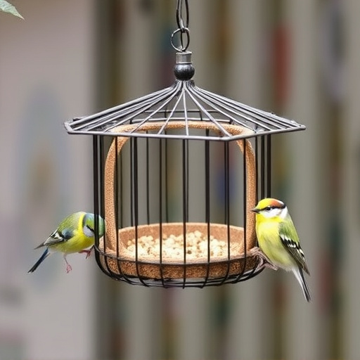 Cage feeder designed for small birds