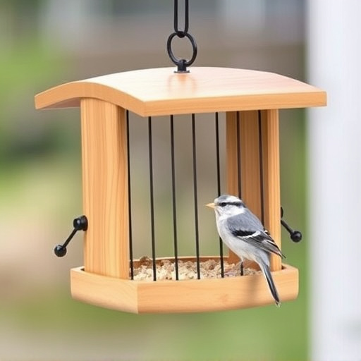 Cage feeder designed for small birds