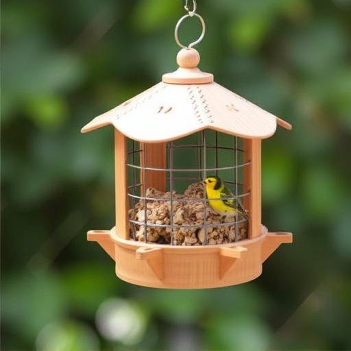 Cage feeder designed for small birds