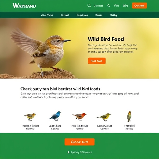 Checkout page for wild bird food