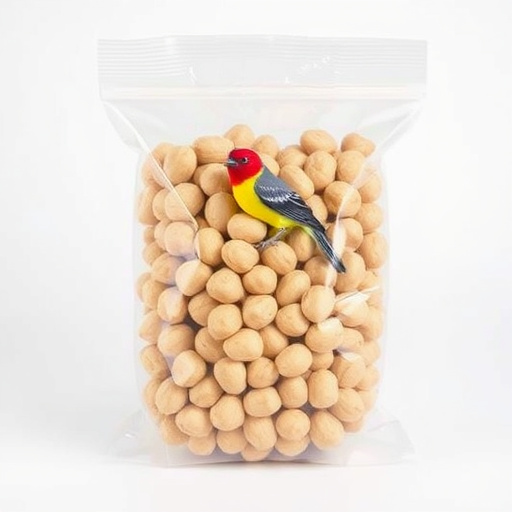 Clear bag of bird peanuts bulk buy