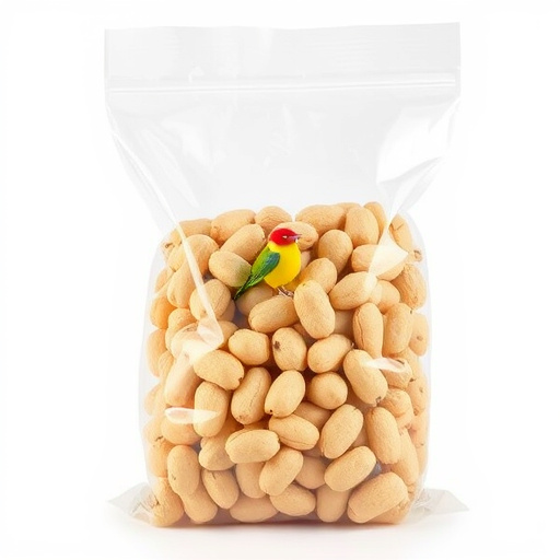 Clear bag of bird peanuts bulk buy