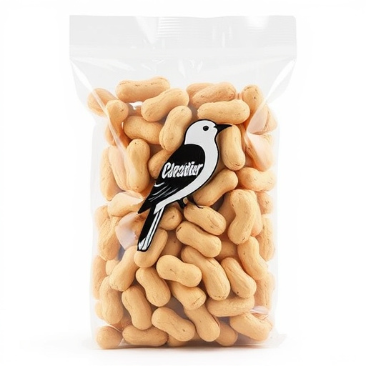 Clear bag of bird peanuts bulk buy